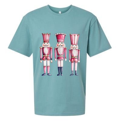 Cute Preppy Pin.K Nutcracker Squad Merry Christmas Pajamas Sueded Cloud Jersey T-Shirt