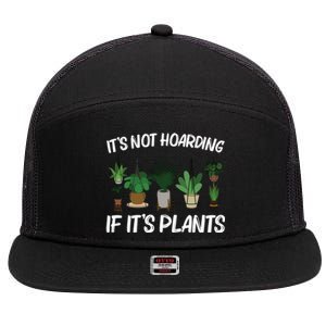 Cool Plant Pot Gardener Plant Lover Gardening Gift 7 Panel Mesh Trucker Snapback Hat