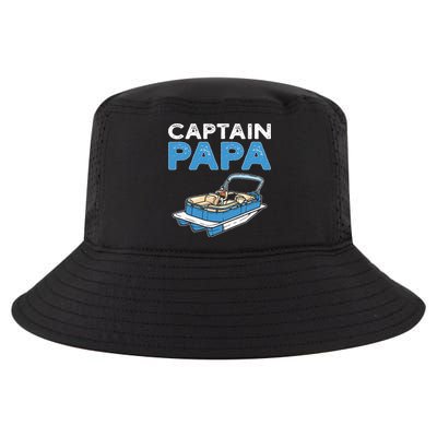 Captain Papa. Pontoon Boat Captain Cool Comfort Performance Bucket Hat