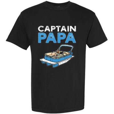 Captain Papa. Pontoon Boat Captain Garment-Dyed Heavyweight T-Shirt