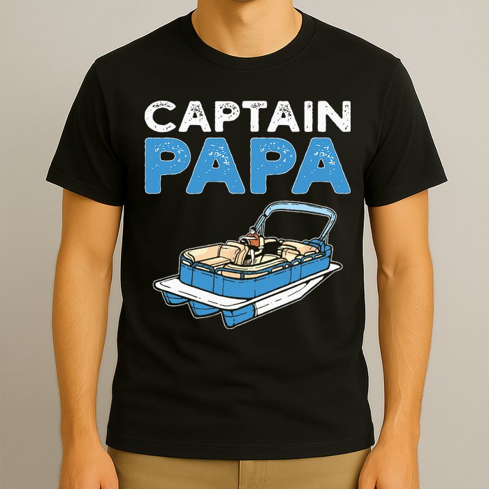 Captain Papa. Pontoon Boat Captain T-Shirt