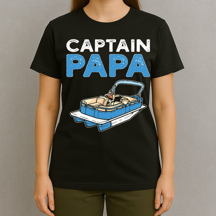 Captain Papa. Pontoon Boat Captain T-Shirt