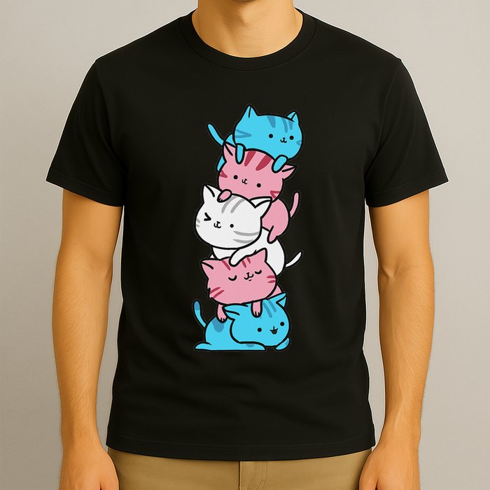Cat Pile Pride Day Of Visibility T-Shirt