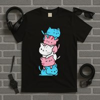 Cat Pile Pride Day Of Visibility T-Shirt