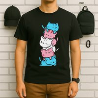Cat Pile Pride Day Of Visibility T-Shirt