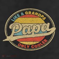 Cool Papa, Papa Like A Grandpa Only Cooler, Best Papa Ever  Cool Comfort Performance Bucket Hat