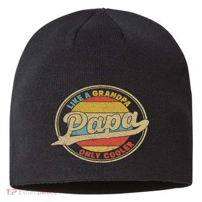 Cool Papa, Papa Like A Grandpa Only Cooler, Best Papa Ever  Sustainable Beanie