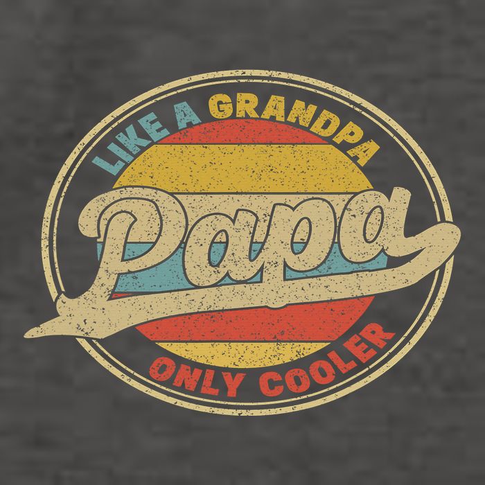 Cool Papa, Papa Like A Grandpa Only Cooler, Best Papa Ever  Vector Backpack