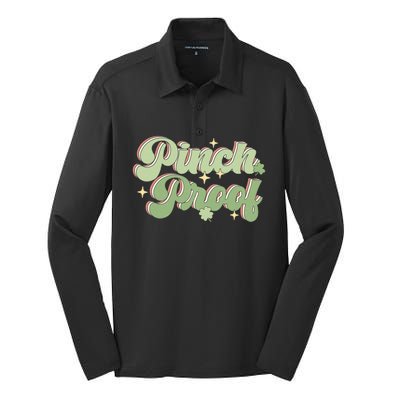 Cute Pinch Proof St Patricks Day Silk Touch Performance Long Sleeve Polo