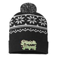 Cute Pinch Proof St Patricks Day USA-Made Snowflake Beanie