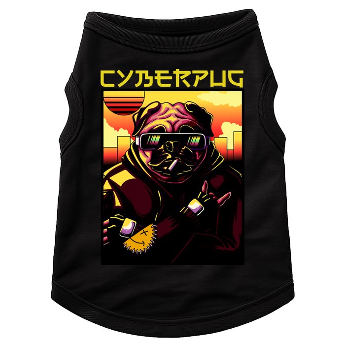 Cyberpug Parody Pug Dog Cyber Punk Doggie Tank