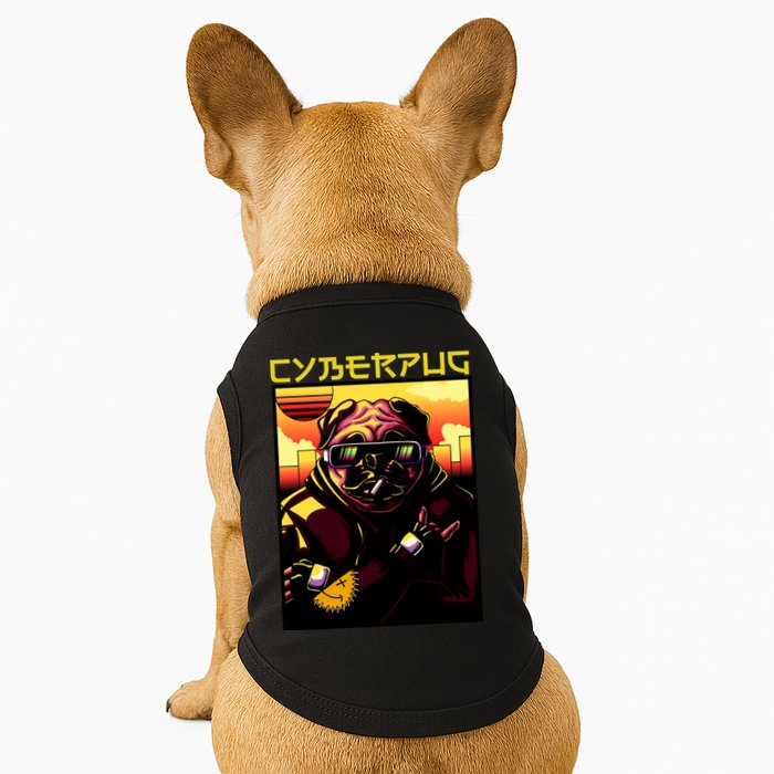 Cyberpug Parody Pug Dog Cyber Punk Doggie Tank