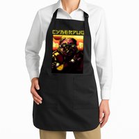 Cyberpug Parody Pug Dog Cyber Punk Apron