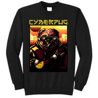 Cyberpug Parody Pug Dog Cyber Punk Sweatshirt