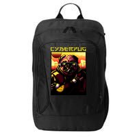 Cyberpug Parody Pug Dog Cyber Punk City Backpack