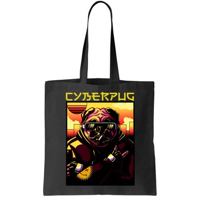 Cyberpug Parody Pug Dog Cyber Punk Bag