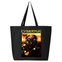 Cyberpug Parody Pug Dog Cyber Punk 25L Jumbo Tote