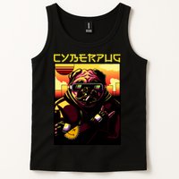 Cyberpug Parody Pug Dog Cyber Punk Tank Top