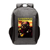 Cyberpug Parody Pug Dog Cyber Punk Vector Backpack