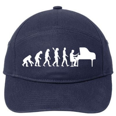 Cool Piano Player Design For Men Women Piano Teacher Pianist 7-Panel Snapback Hat