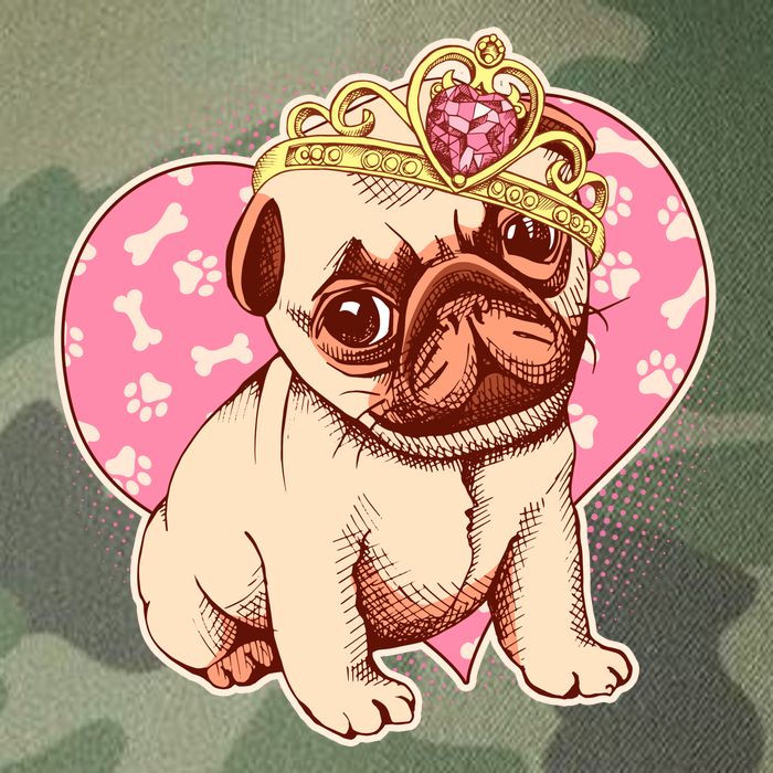 Cute Princess Pug Dog Legacy Tie Dye Trucker Hat