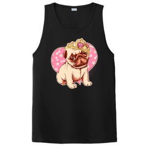 Cute Princess Pug Dog PosiCharge Competitor Tank