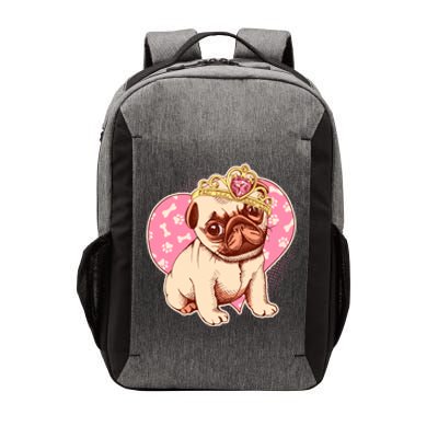 Cute Princess Pug Dog Vector Backpack