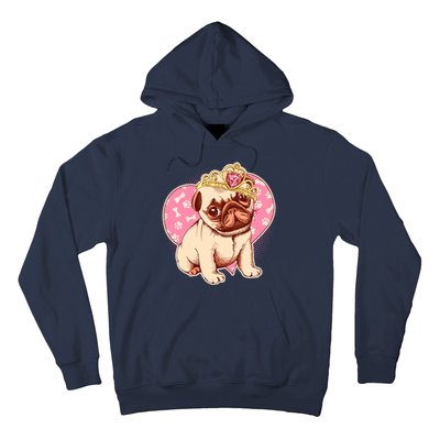 Cute Princess Pug Dog Hoodie