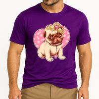 Cute Princess Pug Dog Performance Shirt