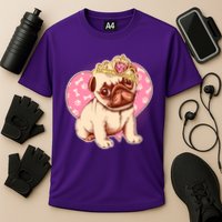 Cute Princess Pug Dog Performance Shirt