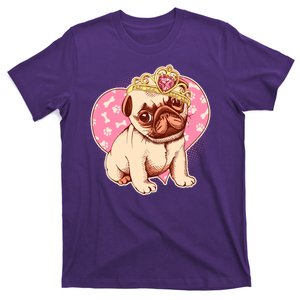 Cute Princess Pug Dog T-Shirt