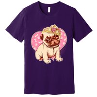 Cute Princess Pug Dog Premium T-Shirt