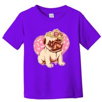 Cute Princess Pug Dog Toddler T-Shirt