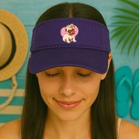 Cute Princess Pug Dog Visor