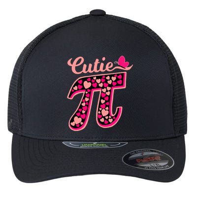 Cutie Pie Pie Day Shirt Butterfly And Hearts Flexfit Unipanel Trucker Cap