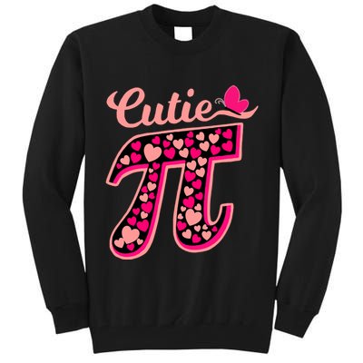 Cutie Pie Pie Day Shirt Butterfly And Hearts Tall Sweatshirt