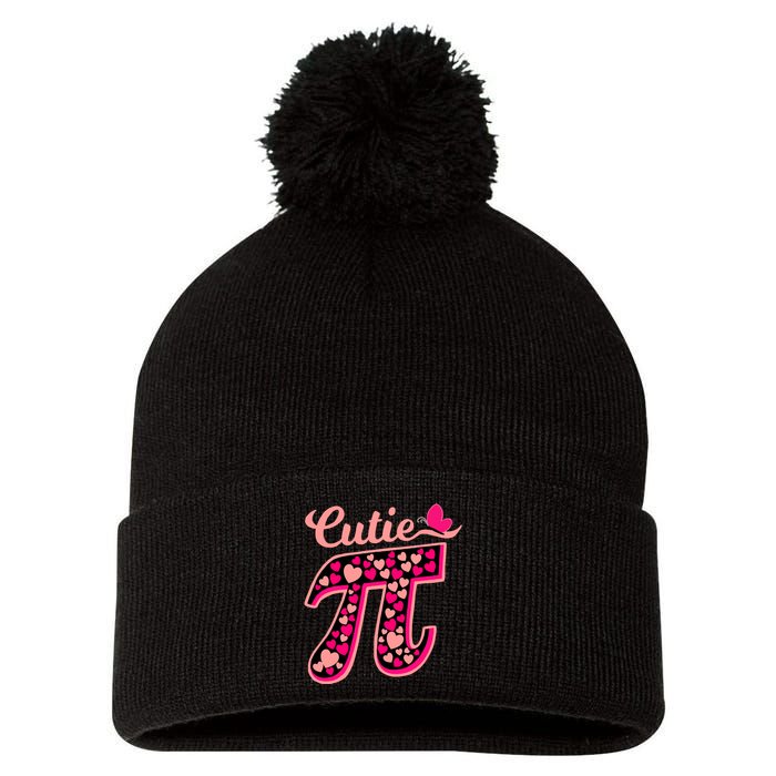 Cutie Pie Pie Day Shirt Butterfly And Hearts Pom Pom 12in Knit Beanie
