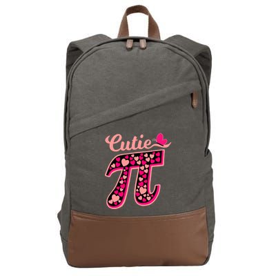 Cutie Pie Pie Day Shirt Butterfly And Hearts Cotton Canvas Backpack