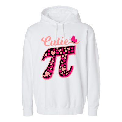 Cutie Pie Pie Day Shirt Butterfly And Hearts Garment-Dyed Fleece Hoodie