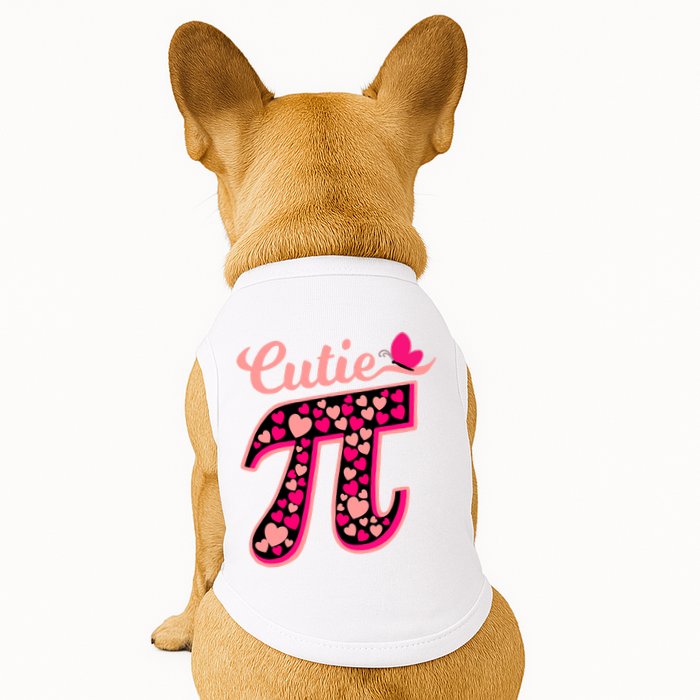 Cutie Pie Pie Day Shirt Butterfly And Hearts Doggie Tank
