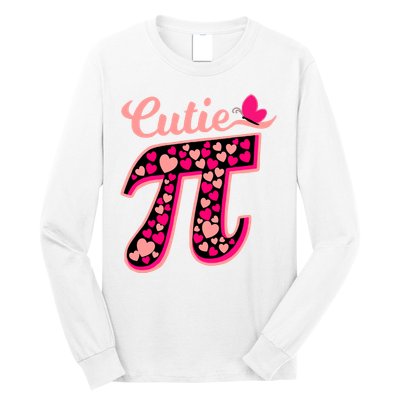 Cutie Pie Pie Day Shirt Butterfly And Hearts Long Sleeve Shirt
