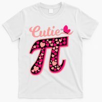 Cutie Pie Pie Day Shirt Butterfly And Hearts T-Shirt