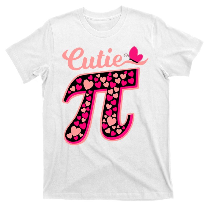 Cutie Pie Pie Day Shirt Butterfly And Hearts T-Shirt