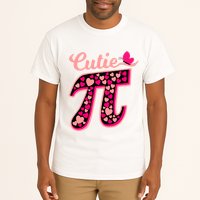 Cutie Pie Pie Day Shirt Butterfly And Hearts Tall T-Shirt
