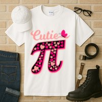Cutie Pie Pie Day Shirt Butterfly And Hearts Tall T-Shirt