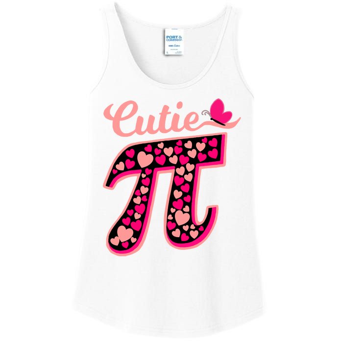 Cutie Pie Pie Day Shirt Butterfly And Hearts Ladies Essential Tank