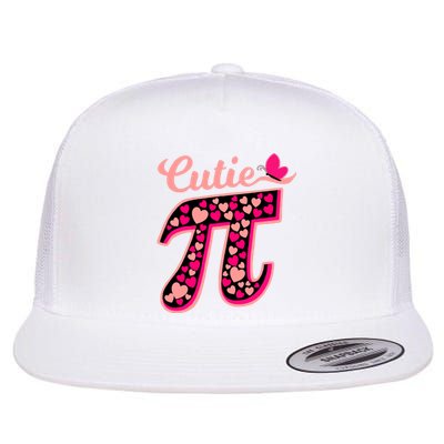 Cutie Pie Pie Day Shirt Butterfly And Hearts Flat Bill Trucker Hat