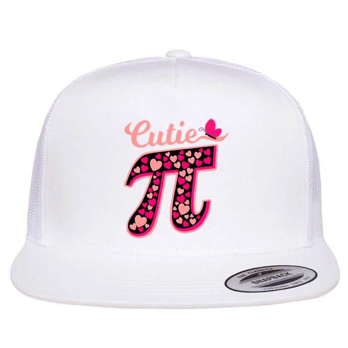 Cutie Pie Pie Day Shirt Butterfly And Hearts Flat Bill Trucker Hat