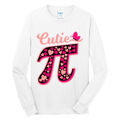 Cutie Pie Pie Day Shirt Butterfly And Hearts Tall Long Sleeve T-Shirt