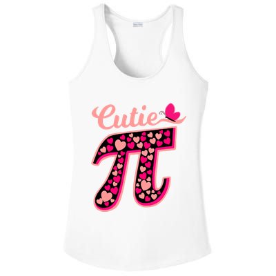 Cutie Pie Pie Day Shirt Butterfly And Hearts Ladies PosiCharge Competitor Racerback Tank